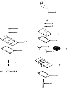 Breather And Vent Diagram and Parts List for 1860 800000-821059-140661100-141661100 Cub Cadet Lawn Tractor